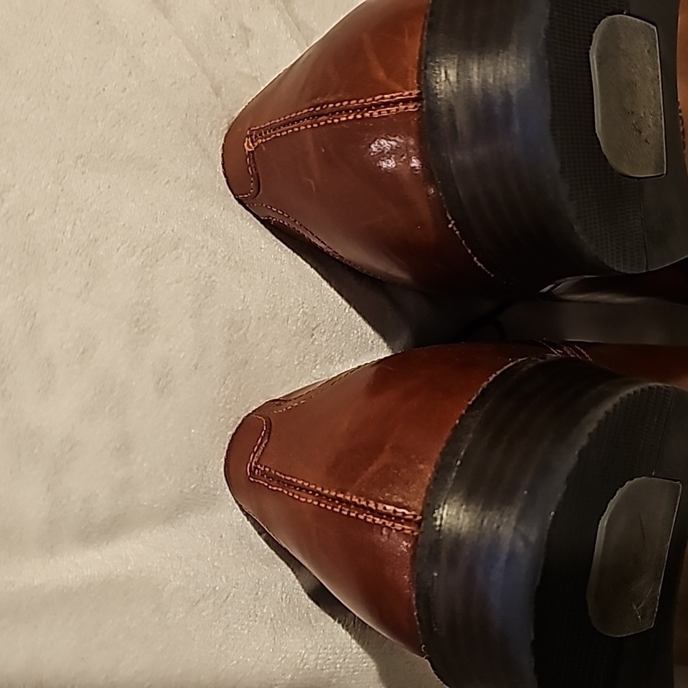 Johnston & Murphy signature series sheepskin cap toe Oxford derby size 10 - Picture 7 of 8
